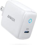 🔌 compact usb c 18w power delivery charger by anker powerport pd 1 - ideal for iphone xs/max/xr, ipad pro 2018, pixel 3/2/xl, galaxy s9/s8, and more logo
