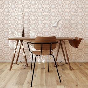 img 3 attached to 🍂 Buy Tempaper Autumn Bronze Hello Sunshine Removable Peel and Stick Wallpaper | Made in USA