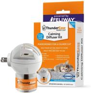 🐱 thunderease cat calming pheromone diffuser kit, supported by feliway, minimize scratching, urine spraying, marking, and anxiety logo