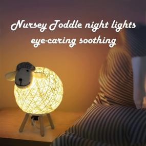 img 3 attached to 🐑 Adorable LED Night Light for Kids: Aipatal Mini Sheep Yarn-Ball Design Nursery Lamp Table Top with USB Ports - Perfect Baby Nightlight for Bedroom, Ideal Children's Birthday Gift and Cute Home Decor