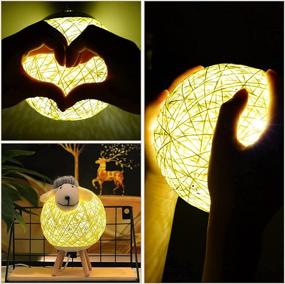 img 1 attached to 🐑 Adorable LED Night Light for Kids: Aipatal Mini Sheep Yarn-Ball Design Nursery Lamp Table Top with USB Ports - Perfect Baby Nightlight for Bedroom, Ideal Children's Birthday Gift and Cute Home Decor