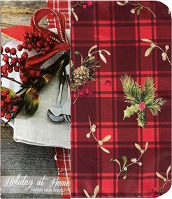 img 3 attached to 🎄 Festive Elegance: Discover Newbridge Christmas Evergreens Resistant Tablecloth