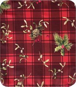 img 1 attached to 🎄 Festive Elegance: Discover Newbridge Christmas Evergreens Resistant Tablecloth