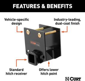 img 2 attached to Maximize Towing Capacity with CURT 19100 Camper RV Bumper Hitch: 4-Inch Beam, 2-Inch Receiver, 3,500 lbs