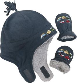 img 4 attached to 🧣 Cozy Little Sherpa: Embroidered Boys' Accessories for Cold Weather by NIce Caps