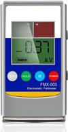 newtry handheld digital electrostatic field meter & ion balance tester: measures 0~20kv & 0~200v for fiber yarn, fabric, carpet, board, paper, rubber logo