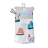 lulujo baby muslin sailboats 28 inches logo