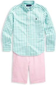 img 1 attached to 👕 Polo Ralph Lauren Boys' Tops, Tees & Shirts in Cotton MultiBlueGreen Clothing