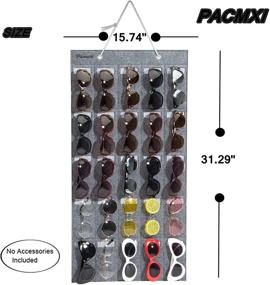 img 1 attached to Sleek Wall-Mounted Sunglasses Storage Organizer: PACMAXI Eyewear Display & Holder