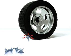 img 3 attached to UKBJCRF Triangular Security Anti Theft Emergency Tires & Wheels