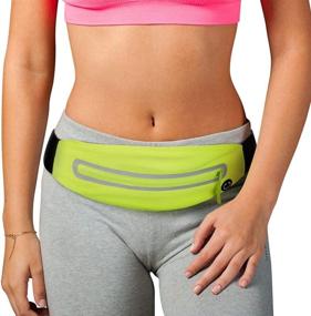 img 4 attached to 🏃 PONRAY Running Belt Fanny Pack with Phone Holder - Workout Fitness Belt for Walking Jogging Exercise Sport Gym with iPhone 11 Pro Max 8 Plus Samsung Galaxy S10 - Unisex