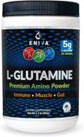 🌱 eniva gut l-glutamine powder: non-gmo, vegan, unflavored - optimal gut health, muscle recovery, immune support logo
