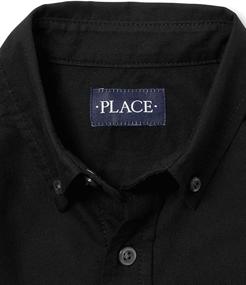 img 3 attached to 👔 Boys' Long Sleeve Oxford Shirt by The Children's Place