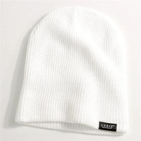 img 2 attached to Lvaiz Winter Knitted Beanie Hats for Women & Men - Stretchable Soft & Thin Cap - Slouchy Warm Cable Hat