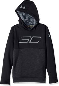 img 2 attached to 👕 Under Armour Boys' SC30 Fleece Logo Hoodie