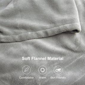 img 2 attached to 🔥 Electric Heated Blanket - Warm Storm Flannel Twin Size 84 x 62 Inch, Fast Heating Throw, 10 Heat Levels, Auto-Off, Machine Washable