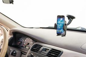 img 3 attached to 📱 ARKON Windshield and Dash Car Phone Holder Mount for iPhone X 8 7 6S 6 Plus 8 7 6S 6 Galaxy Note Retail Black - High-Quality & Versatile Phone Mount