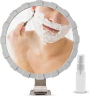 🪞 high-performance fogless shower mirror for shaving with razor holder and bonus anti-fog solution logo