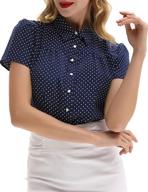 belle poque collared office blouses for girls' clothing logo