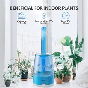 img 2 attached to 🌿 Cool Mist Humidifier for Bedroom Quiet with Essential Oils Diffuser (4L), Ultrasonic Vaporizer Air Humidifier for Large Room and Home Plant, Adjustable Extension Tube, Bpa Free, Humidifiers for Baby - Enhanced SEO-friendly Product Name: "Quiet Ultrasonic Cool Mist Humidifier for Bedroom with Essential Oils Diffuser (4L), Large Room and Home Plant Vaporizer, Adjustable Extension Tube, BPA-Free, Baby Humidifiers