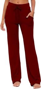 img 3 attached to 👖 JAEZZIY Women's Yoga Sweatpants with Pockets: Pajamas, Comfy Joggers, and Long Running Pants