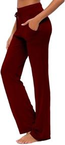 img 4 attached to 👖 JAEZZIY Women's Yoga Sweatpants with Pockets: Pajamas, Comfy Joggers, and Long Running Pants