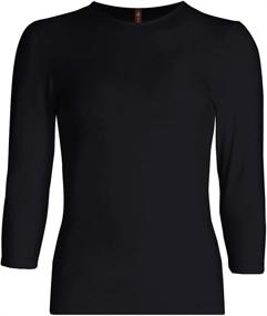 img 1 attached to 👚 ESTEEZ Girls' Relaxed Fit 3/4 Sleeve Layering T-Shirt: Comfortable & Stylish Addition