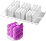 🧊 anunu 3d bubble cube silicone molds: versatile baking, soaping & chocolate-making tool for fancy cakes, christmas treats, and desserts - 6 cavity logo