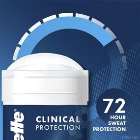 img 2 attached to 💪 Powerful Sweat Protection: Gillette Antiperspirant Deodorant for Men, Clinical Soft Solid, Ultimate Fresh, 72 Hr., Pack of 3