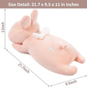 img 1 attached to 🐰 Soft and Adorable ARELUX 21.7" Pink Bunny Plush Stuffed Animal Pillow with Wings - Perfect Gift for Birthdays, Valentines, and Christmas