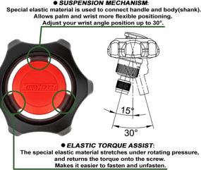 img 1 attached to 🔧 Я: Эргономичная штубовая ручка с быстрым освобождением, поддержкой крутящего момента - Уменьшение напряжения и боли в запястье