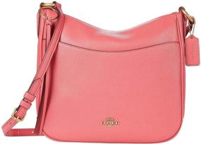 img 1 attached to COACH Womens Polished Leather Crossbody