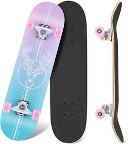 img 4 attached to 🛹 WeSkate Beginners Skateboard for Skateboarding Enthusiasts