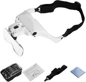 img 4 attached to 🔍 Boost Your Vision: Handsfree Headband Magnifier with Extension & Replaceable Lens
