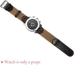 img 1 attached to ⌚ Premium Calfskin Leather Swiss Army Watch with Nylon Strap: A Perfect Blend of Style and Durability