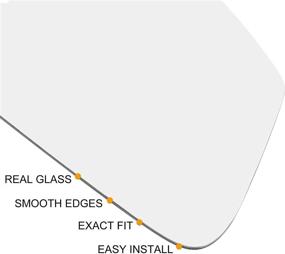 img 1 attached to AUTOHAUX Rearview Replacement Backing Passenger Exterior Accessories for Mirrors & Parts