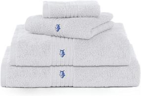 img 1 attached to 🛀 Southern Tide Performance 5.0 Bath Towel - High-Quality 30"W x 54"L Towel, Optical White"