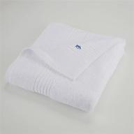🛀 southern tide performance 5.0 bath towel - high-quality 30"w x 54"l towel, optical white" logo