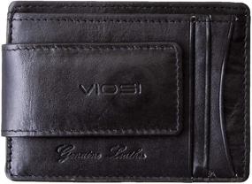 img 3 attached to Viosi Leather Magnetic Pocket Wallet – Men's Wallets, Card Cases & Money Organizers