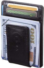 img 4 attached to Viosi Leather Magnetic Pocket Wallet – Men's Wallets, Card Cases & Money Organizers