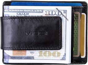 img 1 attached to Viosi Leather Magnetic Pocket Wallet – Men's Wallets, Card Cases & Money Organizers