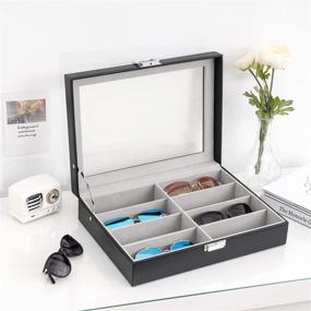 img 3 attached to Organize in Style: 🕶️ Sunglasses & Eyeglasses Collection Compartments