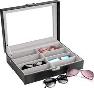 organize in style: 🕶️ sunglasses & eyeglasses collection compartments logo