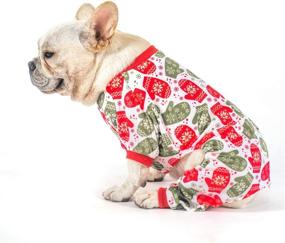 img 1 attached to CuteBone Dog Christmas Pajamas Costumes: Adorable Pet Clothes for Winter Holidays