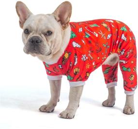 img 2 attached to CuteBone Dog Christmas Pajamas Costumes: Adorable Pet Clothes for Winter Holidays