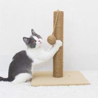 🐱 somnia cat scratching post: interactive toys, sisal scratch post, soft plush cover logo