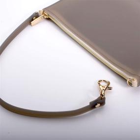 img 1 attached to Pudinbag Zippered Wristlet Cosmetics Semi Transparent Travel Accessories