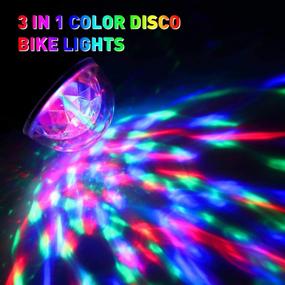 img 3 attached to 🎉 Party-Ready: Disco Ball Lights with Over 10 RGB Flash Modes - Perfect for Bikes and Events