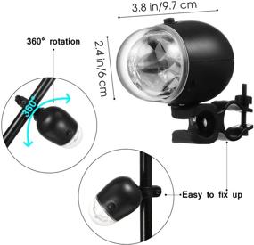 img 1 attached to 🎉 Party-Ready: Disco Ball Lights with Over 10 RGB Flash Modes - Perfect for Bikes and Events