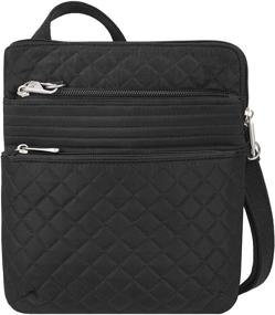 img 3 attached to Женские сумки и кошельки: Travelon Anti 👜 Воровство Международное Перекрестное Через Плечо Чёрное для Безопасных Путешествий.